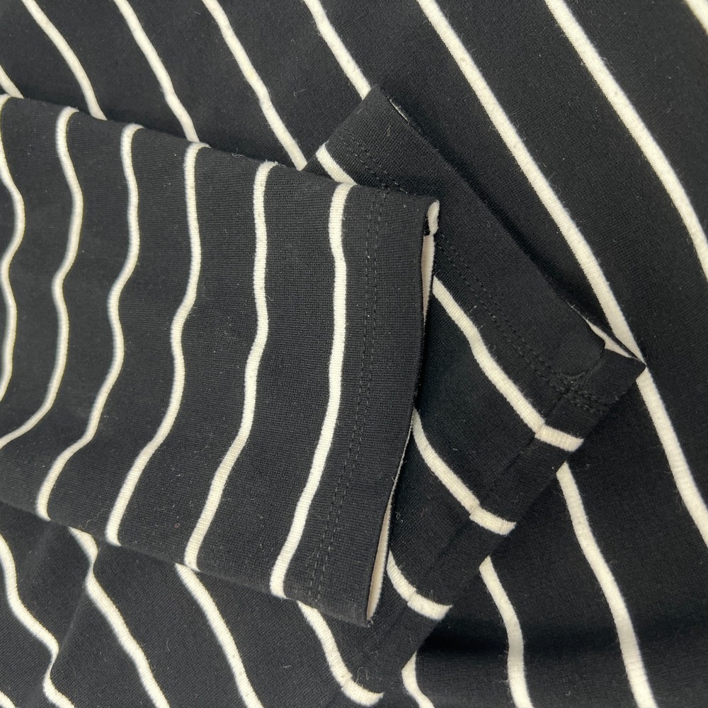 Tommy Hilfiger Womens Large Black‎ White Stripe Boat Neck Nautical Shirt Dress - Picture 7 of 13